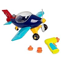 B. toys- Take-Apart Airplane – 22 Pieces – Battery-Powered Drill Included -Take-Apart Plane For Toddlers, Kids – 3 Years +