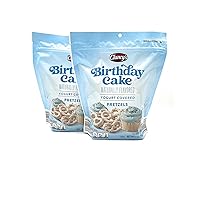 Generic Birthday Cake Yogurt Covered Pretzels by Clancys Net Wt. 7 oz (198 g) - Pack of 2