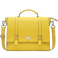 Laptop Briefcase for Women,Work Tote Bag Laptop Messenger Bags Multi-Functional Teacher Bag for 15.6 Inch Chic Work Tote Bag Perfect for Office Business Travel,Lemon