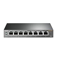 TP-Link TL-SG108PE, 8 Port Gigabit PoE Switch, Easy Smart Managed, 4 PoE+ Ports 64W, Plug & Play, Sturdy Metal w/ Shielded Ports, Fanless, QoS, Vlan & IGMP