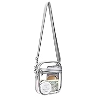 Clear Crossbody Bag, Stadium Approved Clear Purse Bag for Concerts Sports Events