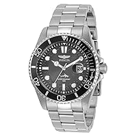 Invicta Men's Pro Diver 43mm Stainless Steel Quartz Watch, Silver (Model: 30806)