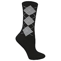 Fruit of the Loom Women's 1 Pair Pack Argyle Crew Sock