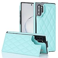 XYX for Samsung Galaxy Note 10 Pro 5G Wallet Case with Card Holder, RFID Blocking PU Leather Double Magnetic Clasp Back Flip Protective Shockproof Cover 6.8 inch, Sky Blue