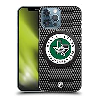 Head Case Designs Officially Licensed NHL Puck Texture Dallas Stars Hard Back Case Compatible with Apple iPhone 13 Pro Max