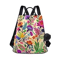 ALAZA Indian Tribal Floral Backpack for Daily Shopping Travel