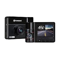 Transcend DrivePro 550 Dual Camera Dashcam for Cars | Full HD 1080P | Sony STARVIS™ | WiFi | GPS | Build-in Battery | 2 Yrs Warranty | Made in Taiwan | TS-DP550B-64G