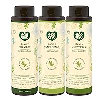 ecoLove - Natural Shampoo, Conditioner & Moisturizing Body Wash - With Organic Cucumber Extract - No SLS or Parabens - Safe for Kids 6 Months and Older - Vegan and Cruelty-Free