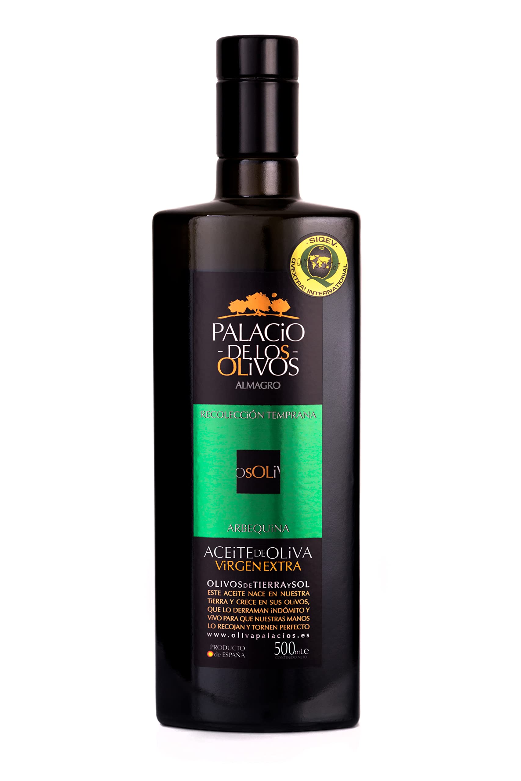 Palacio de los Olivos. Arbequina Extra Virgin Olive Oil. 500ml (16.9oz)
