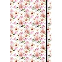 Journal cute floral notebook: floral pink notebook for women