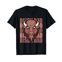 Bison Dad Father Buffalo Bison Lover T-Shirt