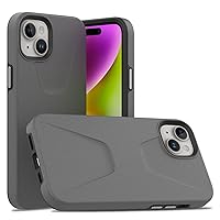 Shockproof Case for iPhone 15 Pro Max/15 Pro/15 Plus/15, TPU+PC Bumper Soft AntiScratch Case with Screen Camera Protection Cover,Gray,15 Pro Max 6.7''