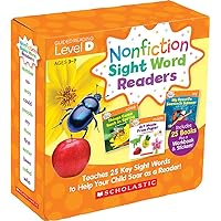 Scholastic Teacher Resources Nonfiction Sight Word Readers Parent Pack, Level D, Pre-K to 1st Grade