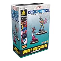 Marvel: Crisis Protocol Bishop & Nightcrawler Character Pack - X-Men Miniatures with Advanced Abilities! Tabletop Superhero Game, Ages 14+, 2 Players, 90 Minute Playtime, Made by Atomic Mass Games