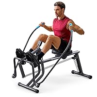 Sculls Rowing Machine, Compact Rowing Machines for Home, Extra-Long Rail, 265 lbs Weight Capacity