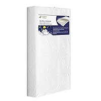 Memory Foam Crib Mattress, Dual Side Toddler Mattress,Washable and Waterproof, fits Standard Full-Size Crib and Toddler Bed,Fiberglass-Free.