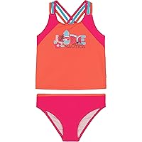 Nautica Girls' Two-Piece Bikini Swimsuit Set, UPF 50+ Sun Protection, Quick-Dry Bathing Suit