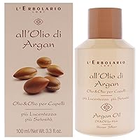 Argan Oil For Hair - Super-Nourishing, Protective And Shining Treatment - For Softness, Silkiness And Splendor - Delicate Scent Of Hazelnut - For All Hair Types - 3.3 Oz Hair Oil