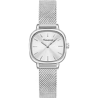 BREAK Ladies Female Cute Small Minimalist Casual Stainless Steel Mesh Band Quartz Watches for Women