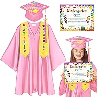 Kindergarten Graduation Cap and Gown,Kindergarten Graduation Cap Tassel Stole Graduation Certificate