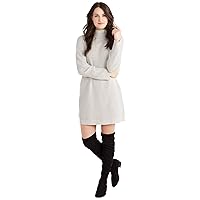 Mud Pie Women's Long Sleeve Sparrow Sweater Dress, Gray, Large