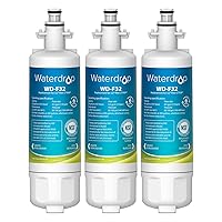 Waterdrop ADQ36006101 Replacement for LG® LT700P® Refrigerator Water Filter, Kenmore® 9690, 469690, ADQ36006102, LFXS30766S, LFXS24623S, FML-3, RFC1200A, RWF1200A, WSL-3, 3 Filters