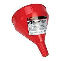 Performance Tool W54276 All Purpose 2 Quart Plastic Funnel with Straining Screen, Rugged and Corrosion Resistant, Capacity Indicated when Outlet is Blocked