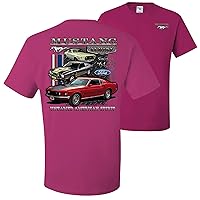 64 Ford Mustang Untamed Spirit Mens 1964 Licensed Official Front and Back Mens T-Shirts
