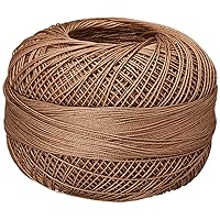 Lizbeth Size 80 HH80 Cotton Thread 184 yds 10 Grams, Mocha Brown Medium