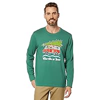 Life is Good Men Long Sleeve Crusher Grinch and Max Who-Ville Or Bust