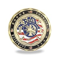 Saint Florian Patron of Firefighter Challenge Coin Gift For Fireman