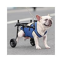 Dog Hip Brace,Adjustable Dog Wheelchair, Back Legs Carts with Wheels Brace, Assist Small Pets with Paralyzed Hind Limbs to Recover Their Mobility (Size : X-Small)