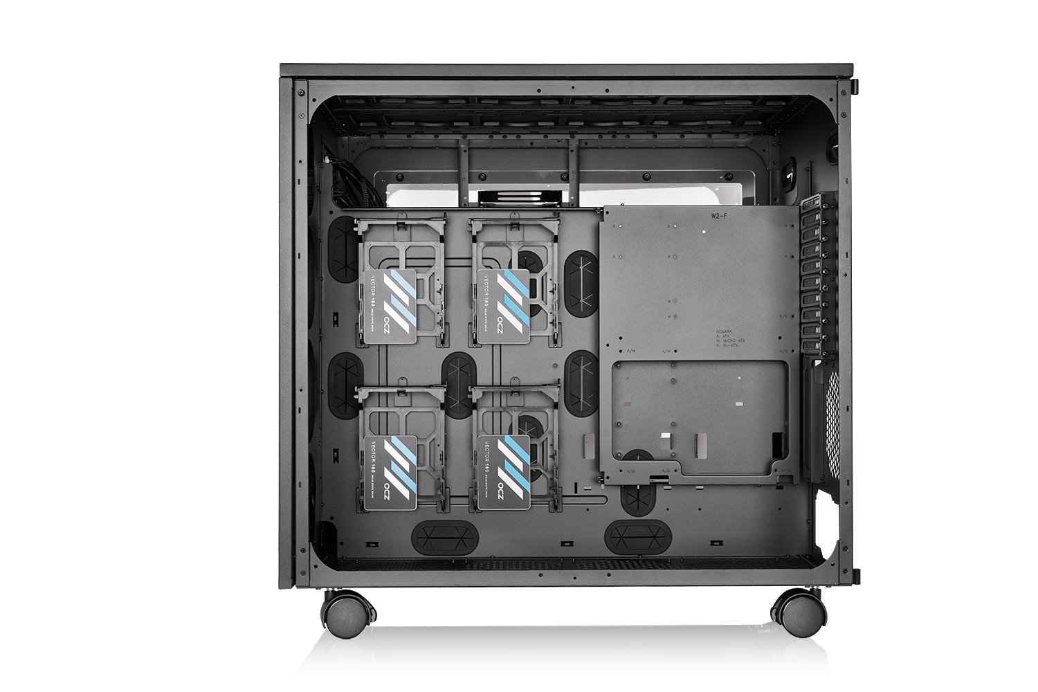 Thermaltake Core W200 Dual System Capable Extreme Water Cooling XL-ATX Fully Modular/Dismantle Stackable Tt Certified Super Tower Computer Case CA-1F5-00F1WN-00 Black