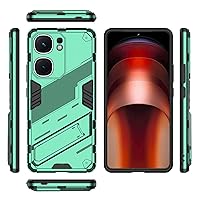 Protective Phone Cover Case Compatible With Vivo iQOO Neo9 5G(Domestic Version) Slim Case With Stand Kickstand PC & TPU Phone Case Cover ,Rugged Shockproof Protective Cover Bracket Protective Shell (
