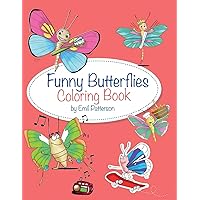 Funny Butterflies Coloring Book