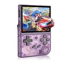  RG353V Retro Video Handheld Game Console Android 11+Linux  System, 3.5 Inches IPS Screen 64G TF Card 4420+ Classic Games RK3566 64bit  Game Console Compatible with Bluetooth 4.2 and 5G WiFi 
