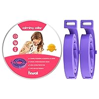 Calming Collar for Cats Adjustable Waterproof Calm Collar 60 Days Effective Reduce Anxiety, Persistent Natural Pheromone, Up to 15 Inch (2pack)