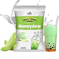 2.2lb Tea Powder Honeydew Flavored-3-in-1 Drink Powder with Cream & Sugar - Instant Pre-Mixed Beverage for Hot or Cold Blends or Yummy Frappes (Honeydew)