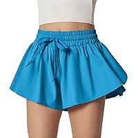 2 in 1 Flowy Shorts Girls Butterfly Athletic Shorts Size 10-12 Cute Preppy Trendy Shorts Skirt for Teen Girls