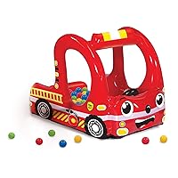 BANZAI Rescue Fire Team Play Center Ball Pit with 20 Balls, Toy