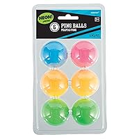 Vibrant Neon Pong Balls - 1.5