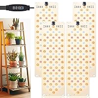 Grow Light,40W Ultra-Thin Panel Grow Lights for Indoor Plants,316LEDs Full Spectrum Grow Lights for Under Cabinet Plant, Grow Lamp with 3/9/12H Timer,10 Dimmable Levels for Plants Growing (4pcs)
