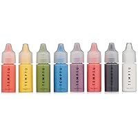 S/B Silicone-Based Hi-Definition Starter Set: Highly-Pigmented, Lightweight & Long-Lasting Vibrant Shades For Face & Body, Create Bold, Fantasy Looks, Oil-Free, 0.25 Fl Oz (Pack of 8)