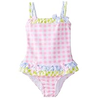 Little Girls' Picnic In Provence Skirted One-Piece Swimsuit