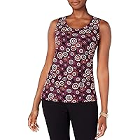 Tommy Hilfiger Womens Embroidered Sleeveless Blouse Top
