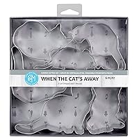 International When the Cat's Away Cookie Cutters, Assorted, 6-Piece Set