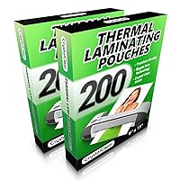 2 PACK - Thermal Laminating Pouches - (200 PACK - Get 2x More Sheets!) - Fits 8.5 x 11 Letter Size Paper - Universal Compatible with all Hot Laminator Machines - 3 Mil