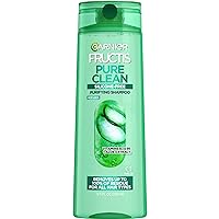 Garnier Fructis Pure Clean Purifying Shampoo, Silicone-Free, 12.5 Fl Oz, 1 Count (Packaging May Vary)