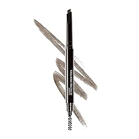wet n wild Ultimate Eyebrow Retractable Definer Pencil, Ash Brown, Dual-Sided Brow Brush, Fine Tip, Shapes, Defines, Fills Brow Makeup