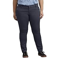 Dickies Women's Mid-Rise, Skinny Stretch Twill Pant